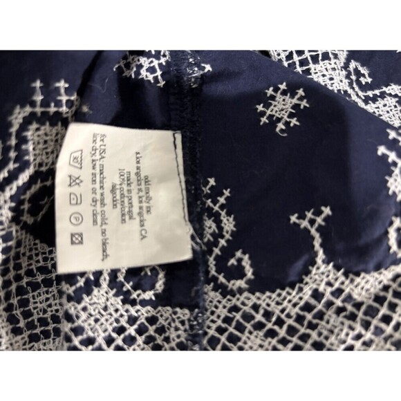 ODD MOLLY Blue 4 Continents 3/4 Sleeve Embroidered Scandinavian Dress Tunic SM - Picture 6 of 10